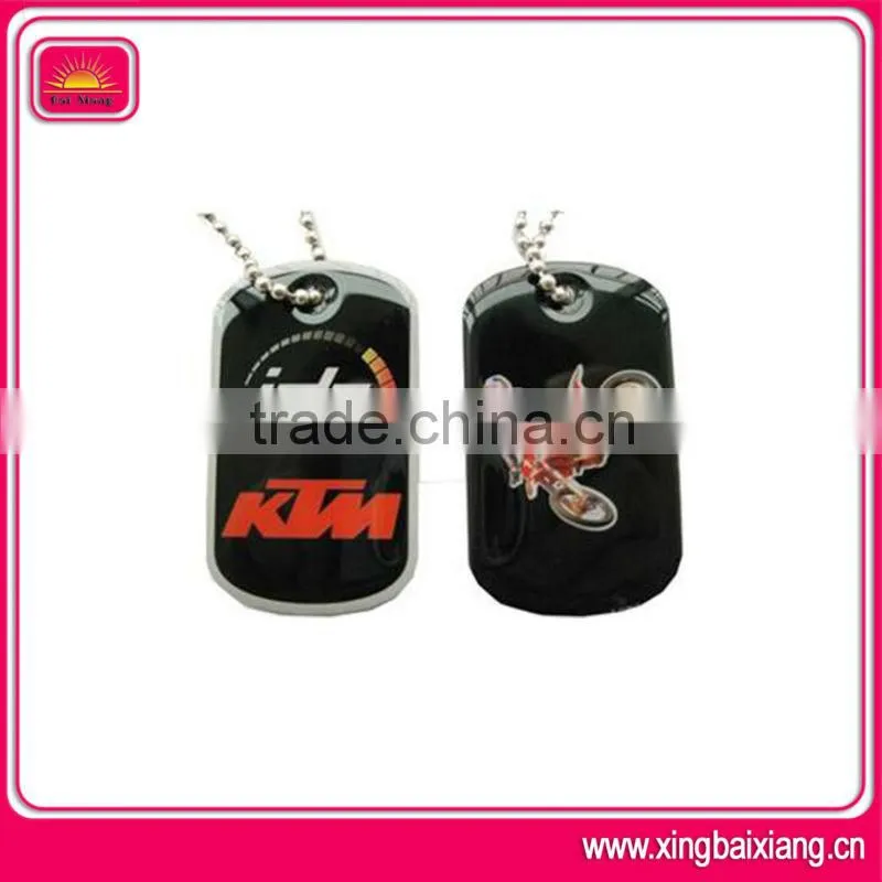 Fashion design customized gold plated dog tags