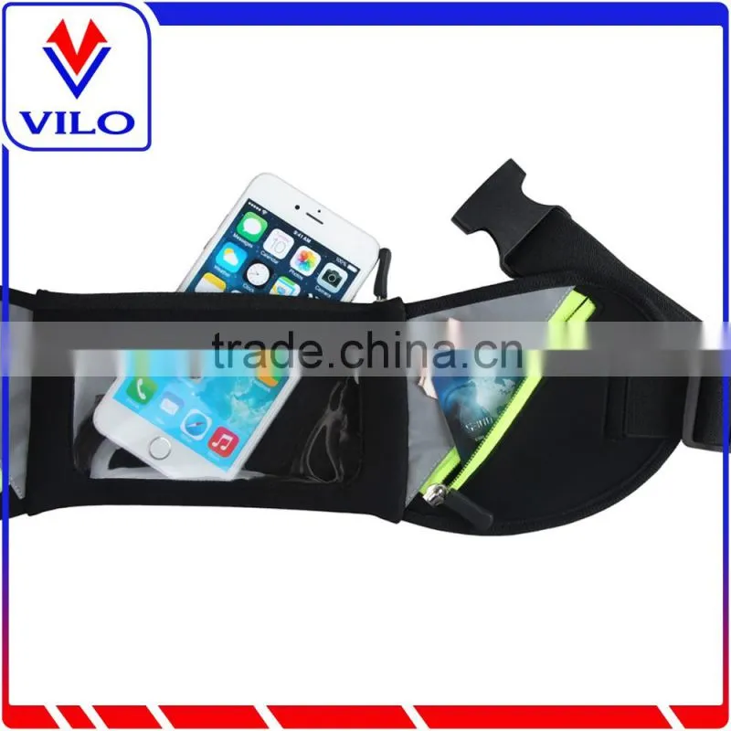 2016 new design elastic running waist belt, fitness workout belt for running