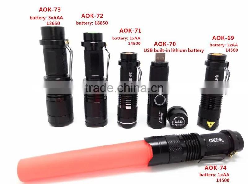 aluminum led flashlight