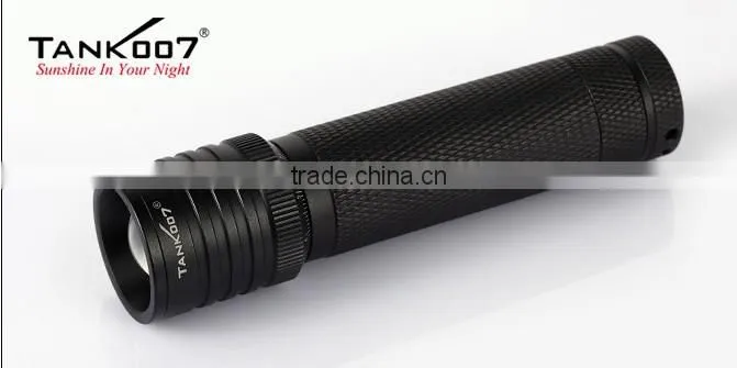 Zoom focusing adjustable flashlight tactical holster emergency flashlight 500 lumen TK737