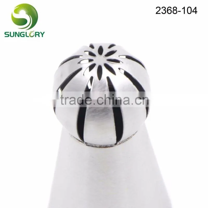 7PCS Cupcake Stainless Steel Russian Ball Nozzles Flower Fondant Icing Piping Tips Cream Torch Pastry Tube Cake Decorating Tools