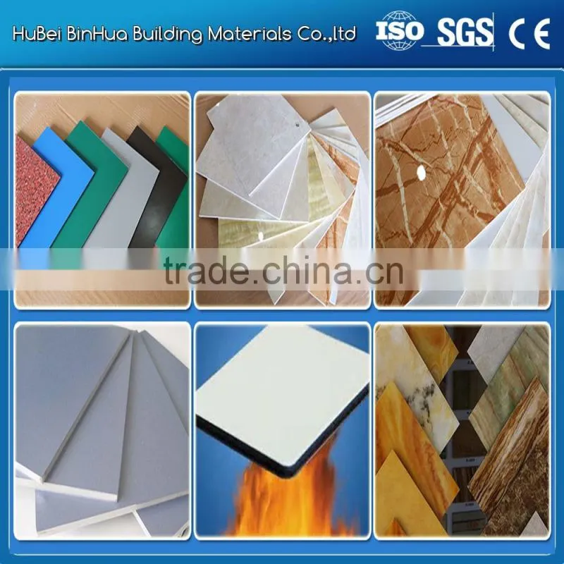 BIn hua A2 fire proof anti-static aluminum composite panel for interior decoration