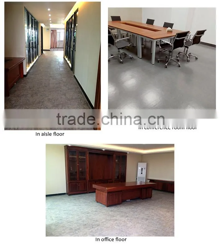 Recylable rubber floor underlay for interlocking vinyl floor
