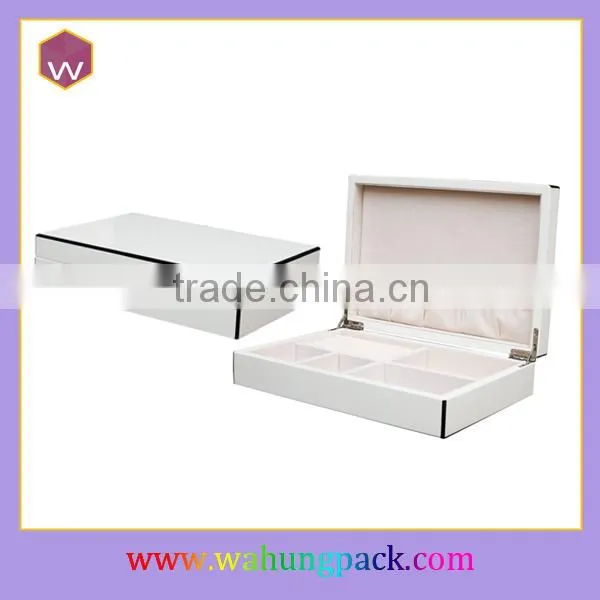 Elegant Blue Pearl Jewelry Box & MDF Jewellery Boxes With Lock And Key For Sale
