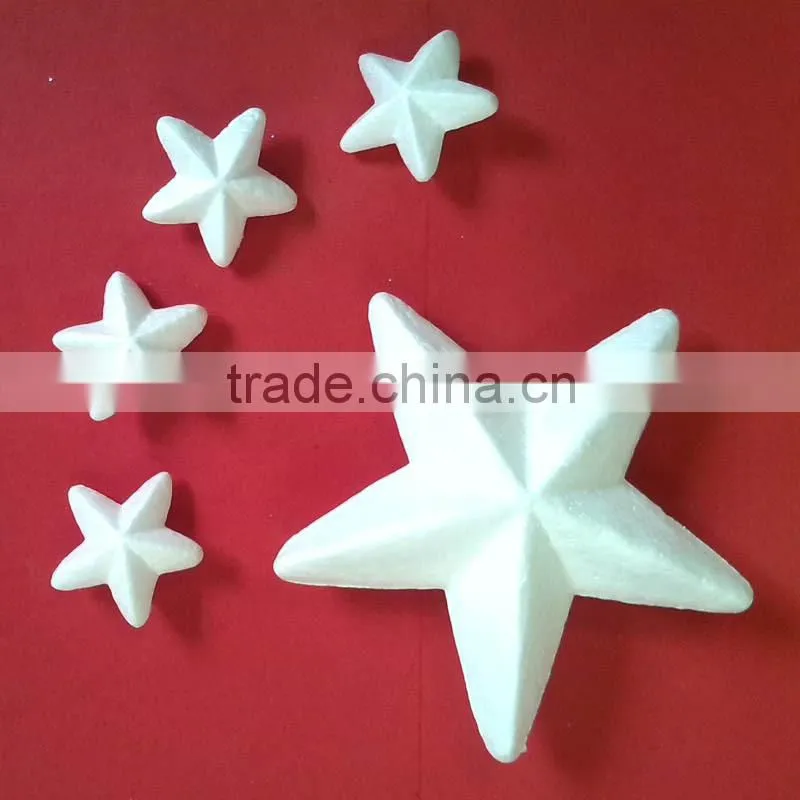 Decorative white foam star ,DIY star