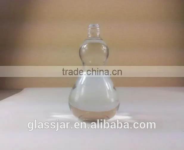 Unique shape vodka glass bottle