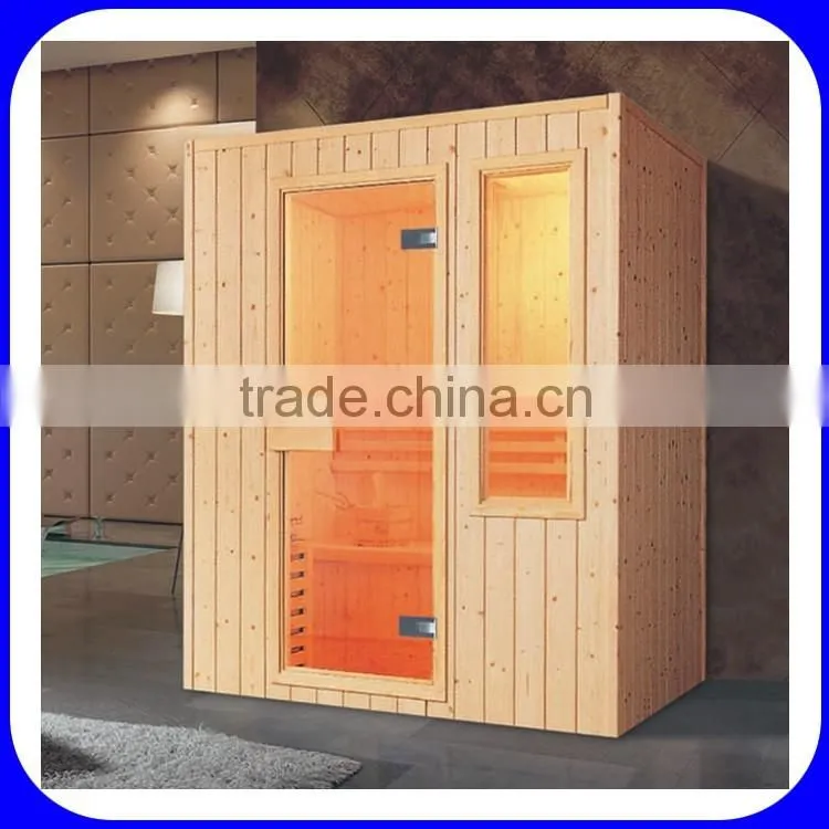 Canadian red cedar wood sauna room demo