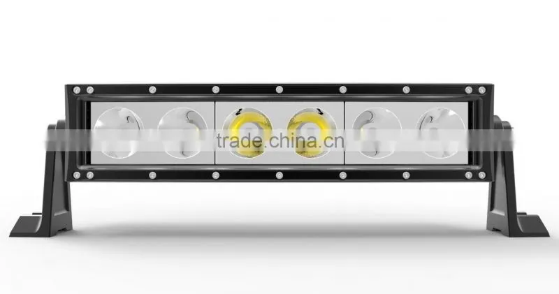 Hottest 12V High Lumen New Curved Single Row LED Bar IP67 60w LED Light Bar For Trucks Curved LED Bar
