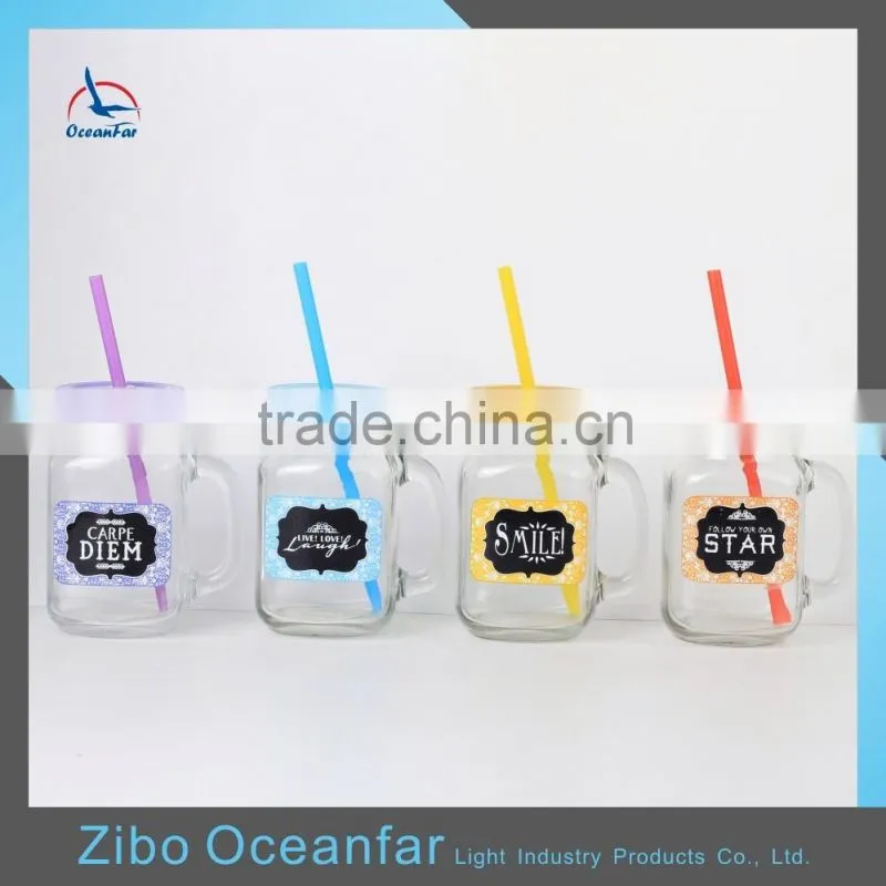 Decal Design Bulk Juice Glass Mason Jar Wholesale Market Custom Mason Jars For Sale