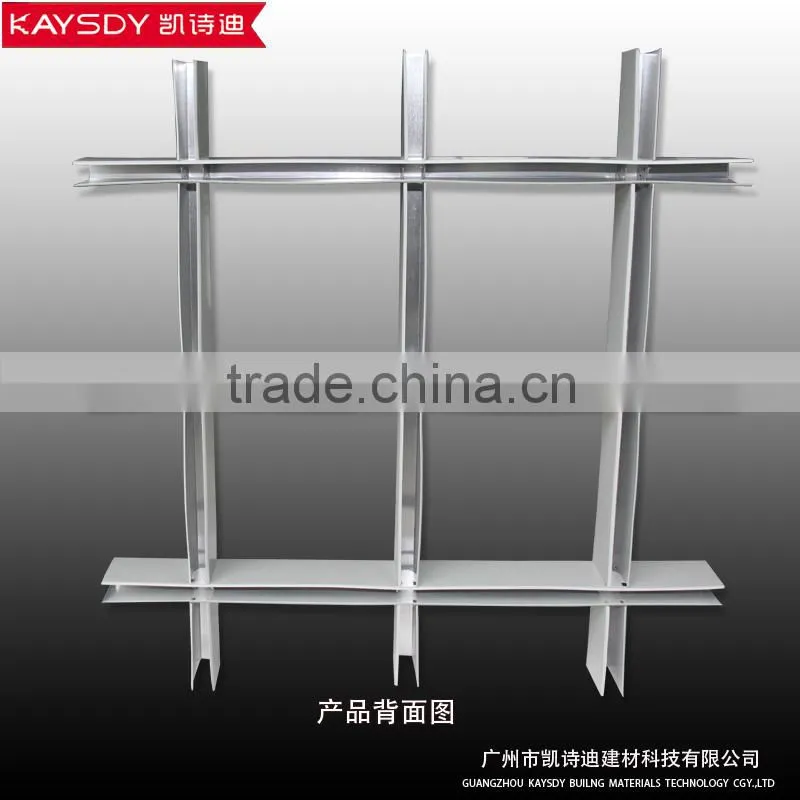 black color metal building materials of grid ceilings