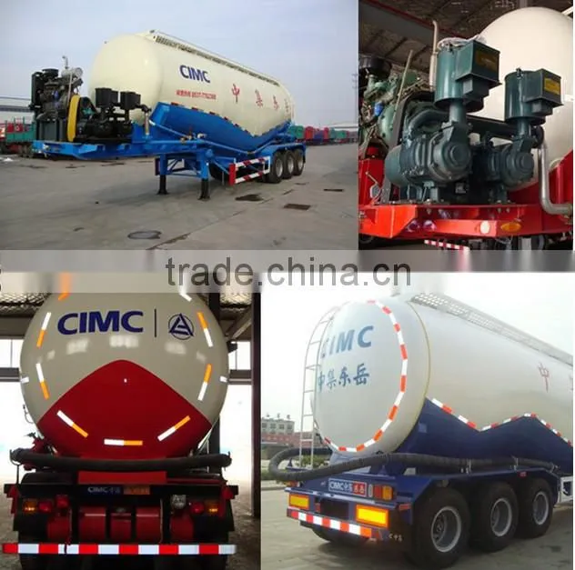 CIMC Direct Factory 60T Cement Bulk Carrier Semi Trailker For Sale
