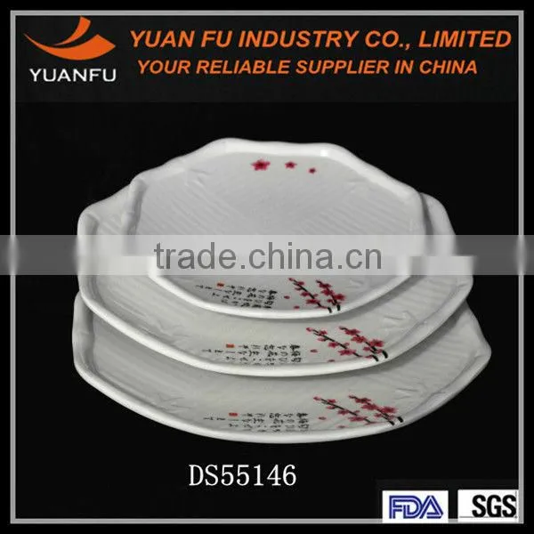 Elegant design melamine manufacturer dishes for restaurant