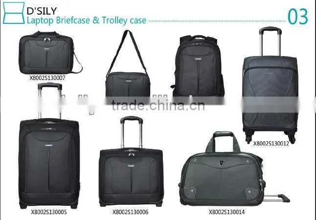 durable polyester designed stylish business laptop trolley case computer wheeled case