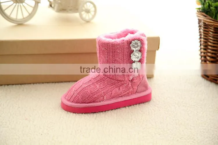 Crochet knitting cheap indoor outdoor pink baby shoes for girls