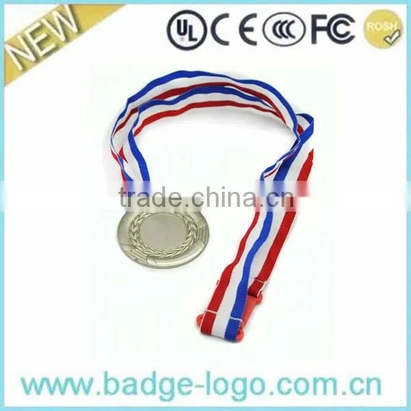 Round gold plated blank medals