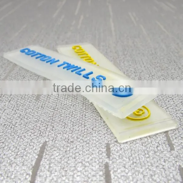 Long Half Rubber Labels Transparent
