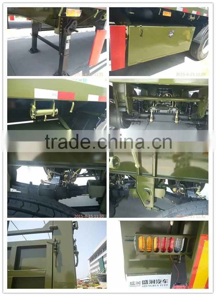 60T 3 axle animals transport semi trailer /truck stake semi trailer