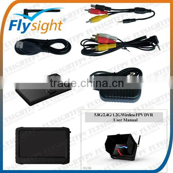 B739 5.8GHz 5inches 32ch Wireless Mini FPV Foldable Sunshadow DVR PVR For security & protection