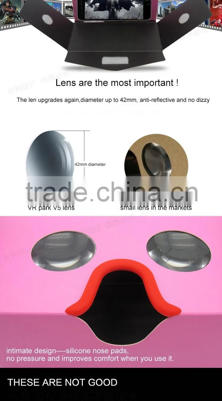 Alibaba China Price List 2016 Google Sex PronVideo xxx 3D Box Vr Headset Google Vr