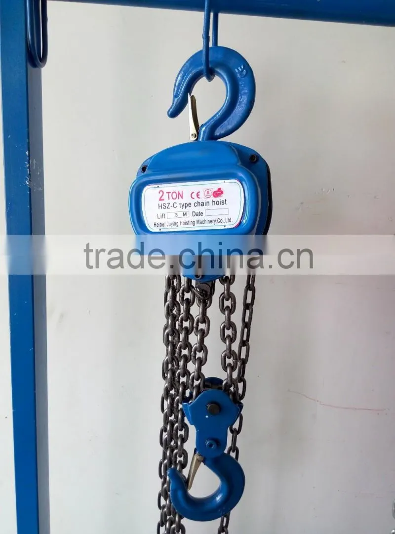 Hand use HSC chain block , chain rigging withoug power source
