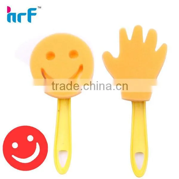 kid plastic smile shaped paint brush