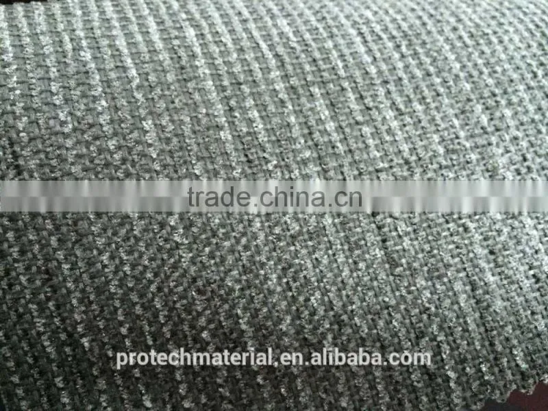 Plain Dyed Sofa Fabric Solid Single Chenille Sofa Fabric with Color Glue 145cm
