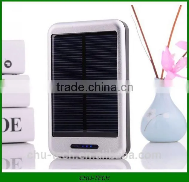 Dual USB output 10000mah solar charger for iphone ipad PSP samsung
