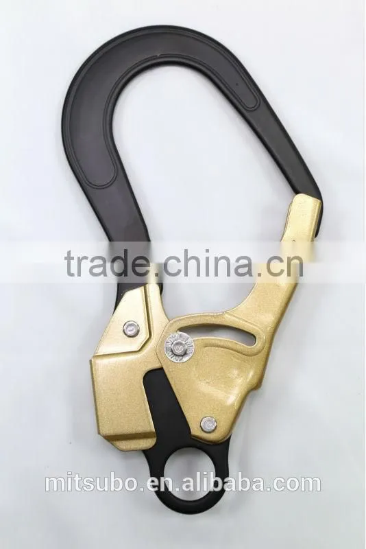 Black&Gold Large Caliber Full Body Harness Safety Hanging Belt Snap Hook