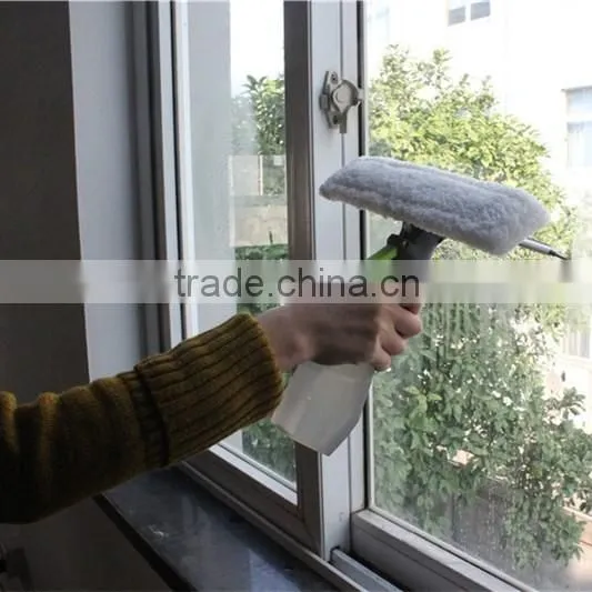 As Seen TV Silicon Wiper Blade Glass Cleaner Window Spray Squeegee 2 in 1 Water Brush