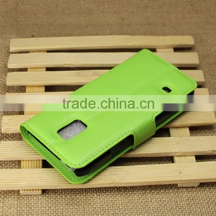 High Quality Leather Holster Card Wallet Folio Stand Flip Case Cover for Samsung Galaxy S5 mini