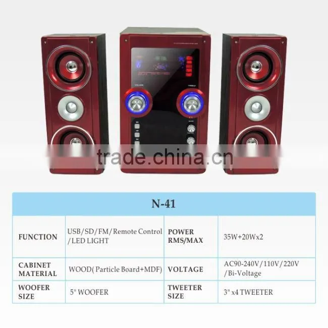 2014 China professional 6.5 inchi subwoofer classic speaker Christmas euipment