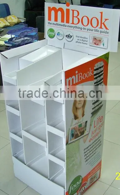 Big standard corrugated display shelf