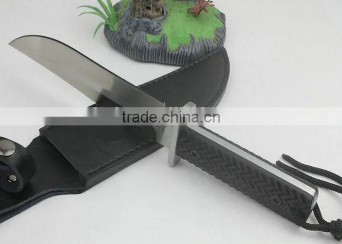 OEM G10 handle Combat Knife with sharpener stone