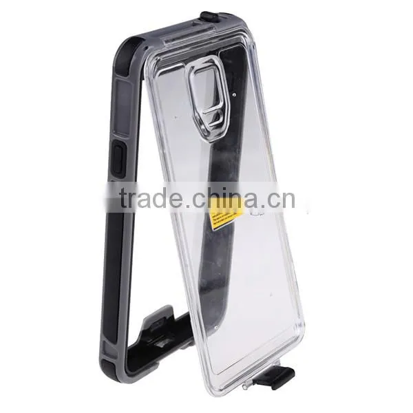 Shockproof Waterproof Case Note 4 With Button Black