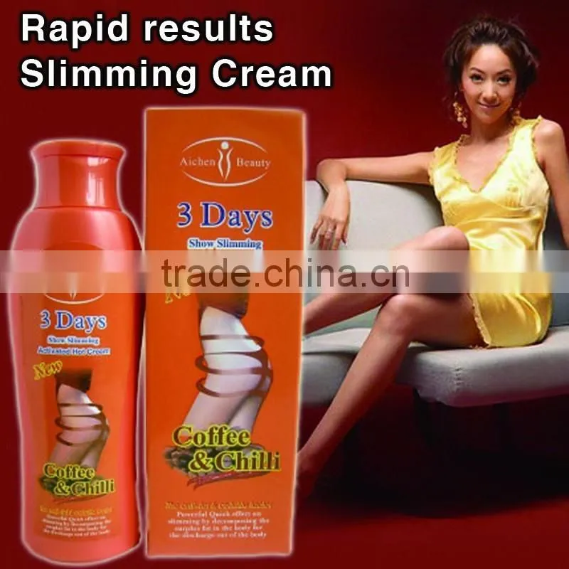 Aichun Beauty 3days series slimming cream ginger & Coffee & Green Tea & Chilli &Aloe vera & Ginseng slimming cream