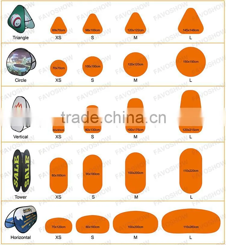 Custom Logo Printed Portable Pop Up Banner A Frame