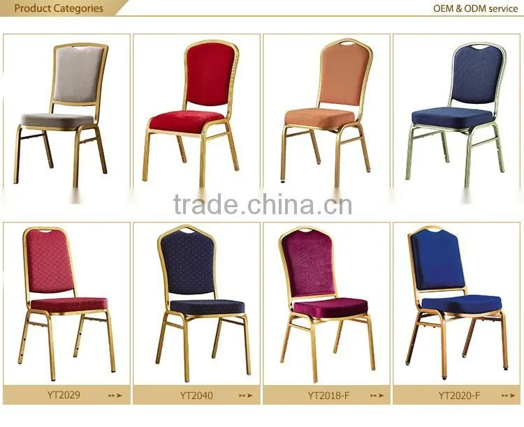 Wholesale hotel furniture aluminum stacking hotel banquet chairs for sale