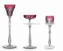 2016 New fashion cheap crystal candle holder for gift