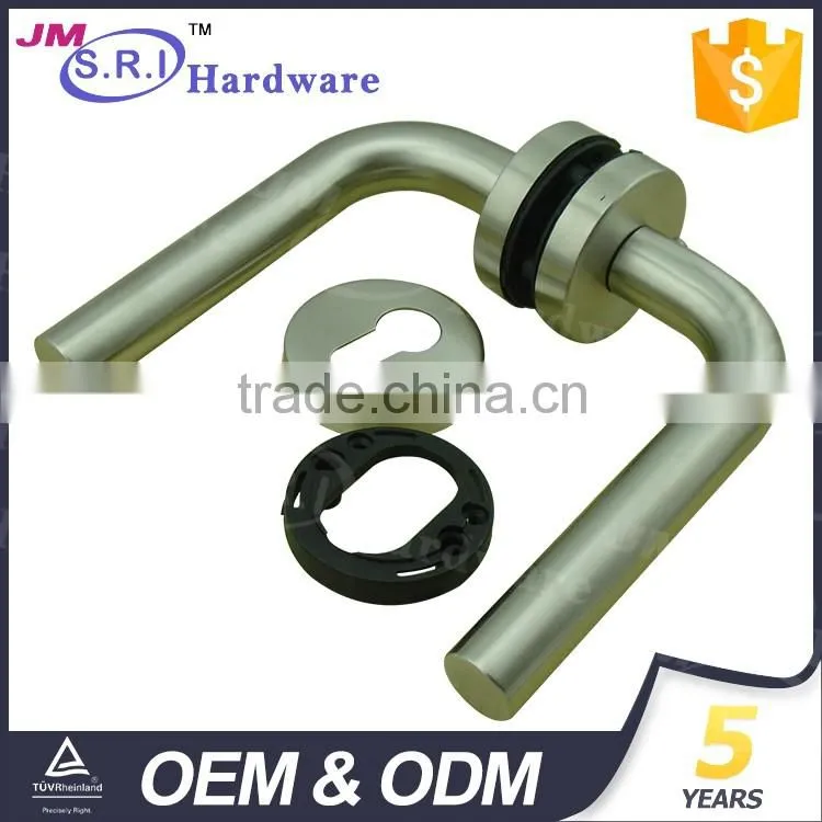 Modern 304 stainless steel door lever for wooden doors