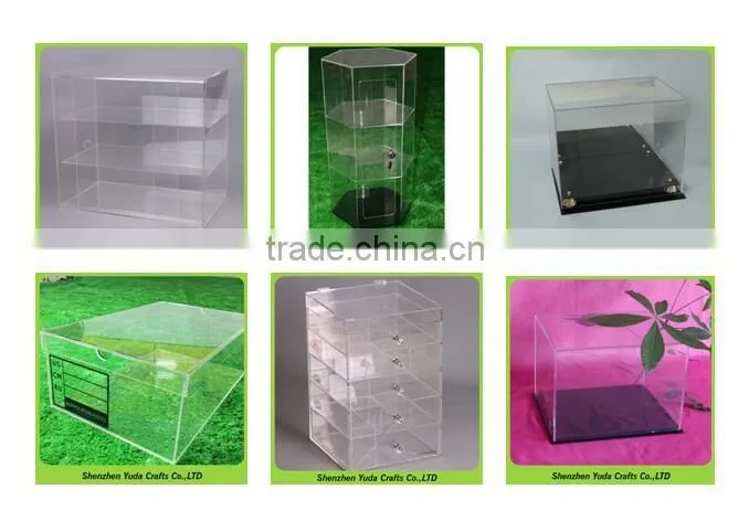 elegant white acrylic donation box with brochure holder high quality wholesale price