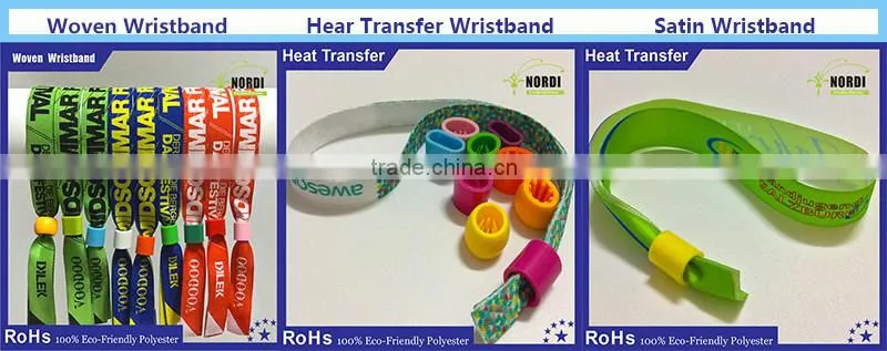 activity tracker woven armband for Auto show event