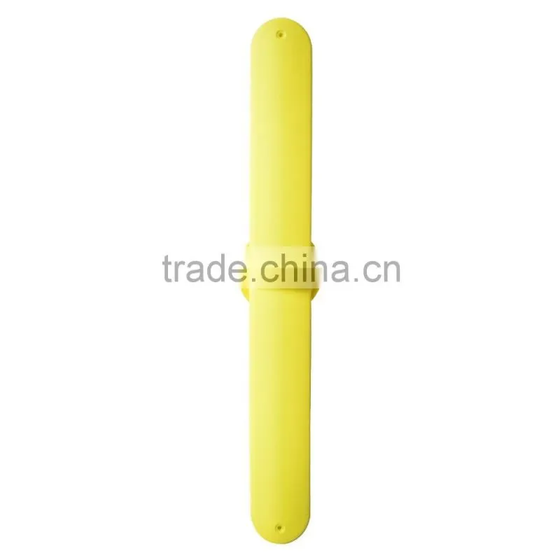 Custom Promotional Emoji Charm Silicone Slap Bracelets