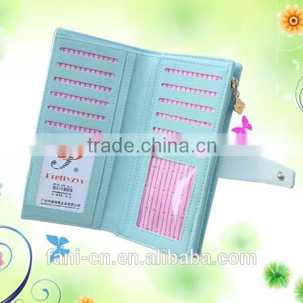 Guangzhou Fani Leather Factory hand craft cheap leather clutch purses for ladies