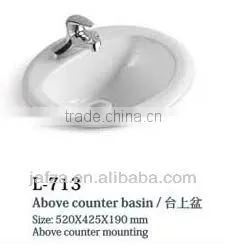 713 Modern Ceramic above counter basin