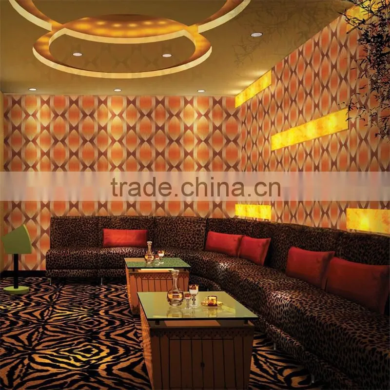 modern cheap foil glitter wallpaper for hotel/ktv/entertainment wallcovering