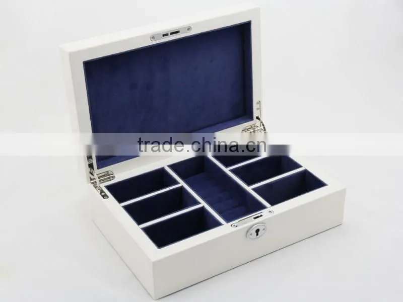 Luxury white Wooden jewelry Box wholesale