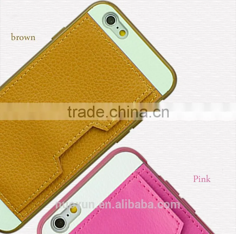 For iPhone 6 leather case, For iPhone 6 plus wallet leather case in wholesales With Card Slots