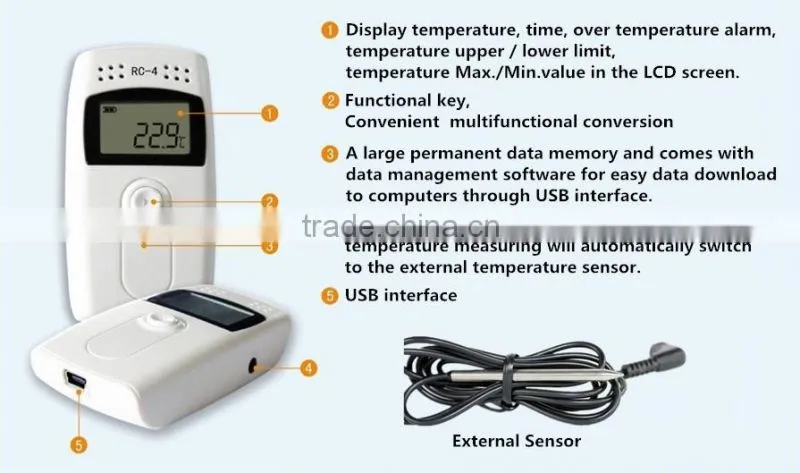 Portable RC-4 Mini USB Temperature Data Logger for low price