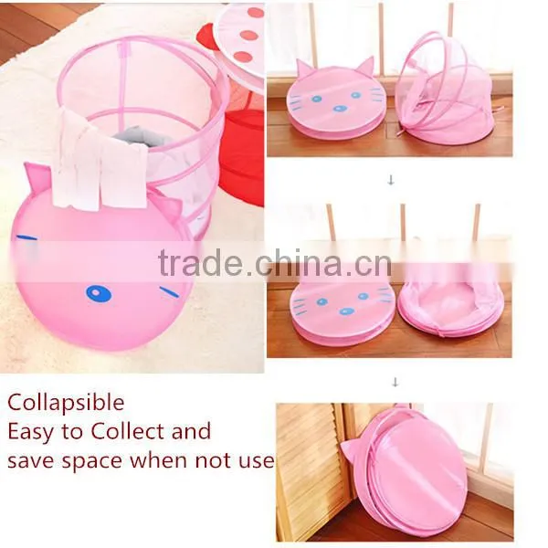 Mesh Pop-up Basket for with Cover for laundry, storage