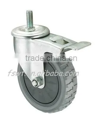 3' Height Adjustable Screw Casters With Brake